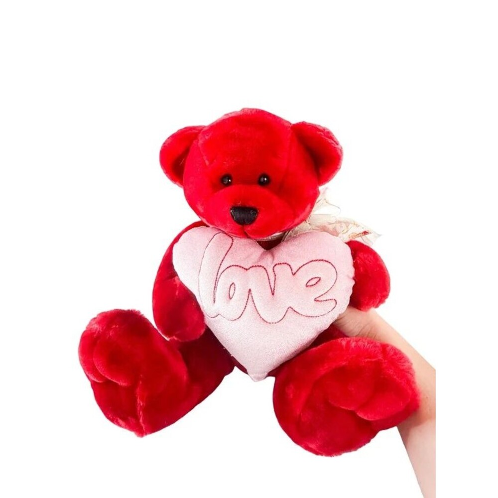 Kids of America Red Love Teddy Bear Plush 12” Holiday Valentine's Day Stuffy